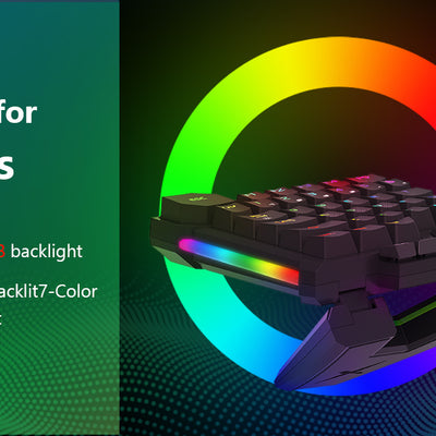 T6 Teclado Mecânico Gamer Blue Switch - Especial para Jogos/Ergonômico - FRETE GRÁTIS