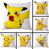 Almofada Pokemon - Pikachu 45 x 45 cm Decorativa DIVERSAS ESTAMPAS - FRETE GRÁTIS