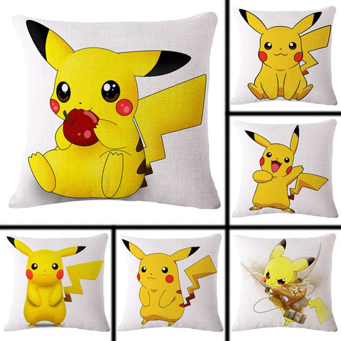 Almofada Pokemon - Pikachu 45 x 45 cm Decorativa DIVERSAS ESTAMPAS - FRETE GRÁTIS